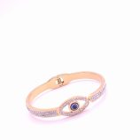 Armreif aus Titanstahl 18k vergoldet Nazar (2)