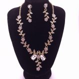 Blumen Schmuckset Halskette und Ohrringe (2)