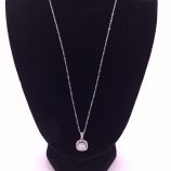 S925 Halskette mit Moissanit Stein (2)