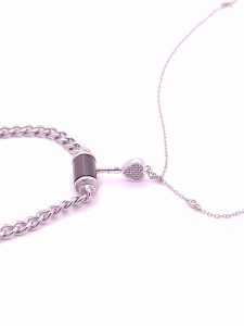 Schmuckset "Schlüssel zum Herzen" aus Titanstahl