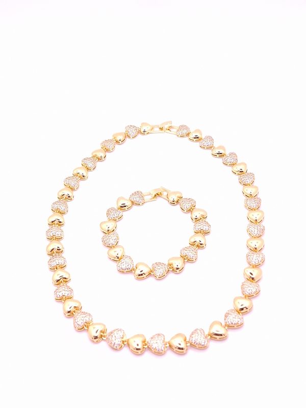 Schmuckset goldene Herzchen